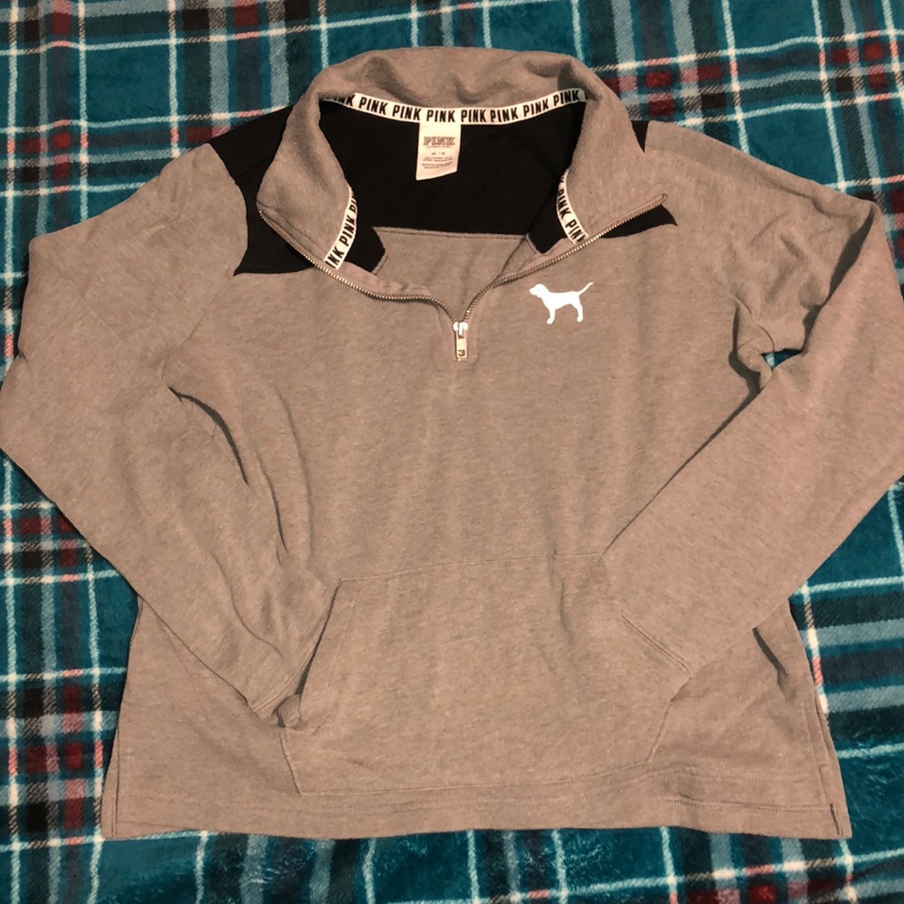 1/4 Zip Pink Sweater